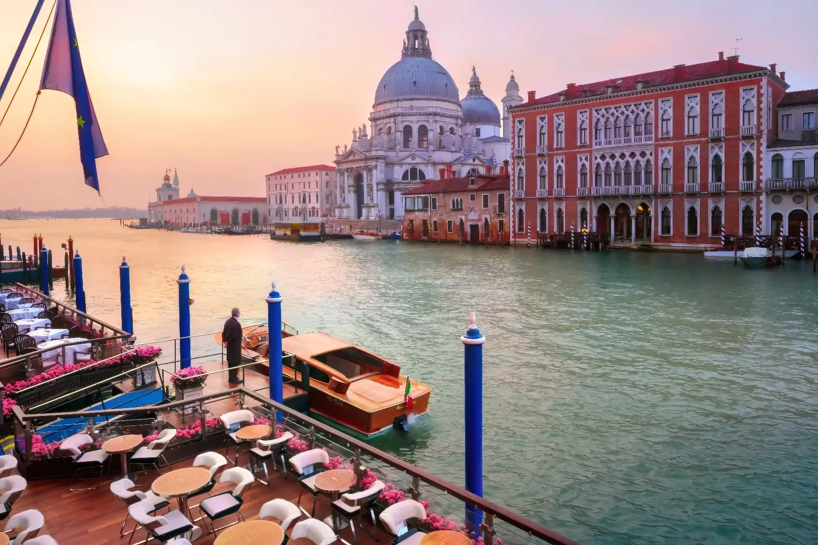 Exterior view of The Gritti Palace on the Grand Canal in Venice