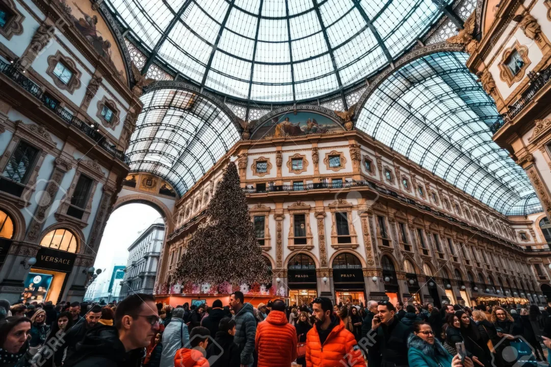 The magnificent Galleria Vittorio Emanuele II, a symbol of architectural splendor and luxury